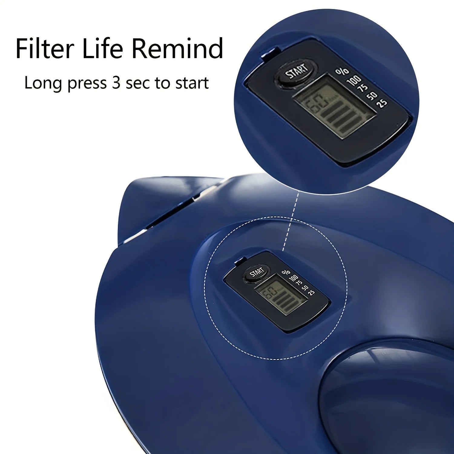 Household Filter Kettle with 3 Filter Device Alkaline Activated Carbon Water Purifier and Timer Clean Non-toxic Filter Wate 3.5L