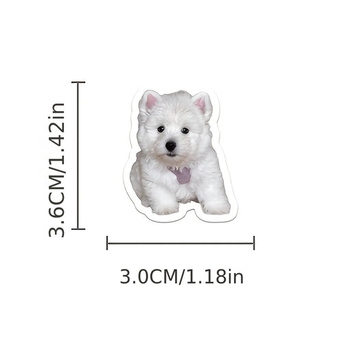 100pcs Realistic Puppy Sticker Cute Dog and Puppy Animal Stickers