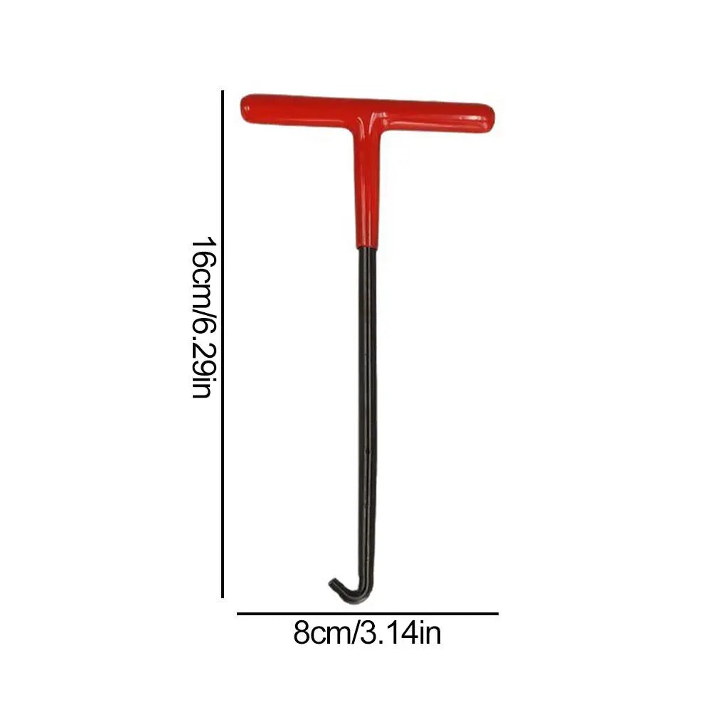 Professional Motorcycle Spring Hook Steel Tool for Exhaust Pipe Drum Brake Shoe Removal Long Handle Durable Thickened Pull Rod