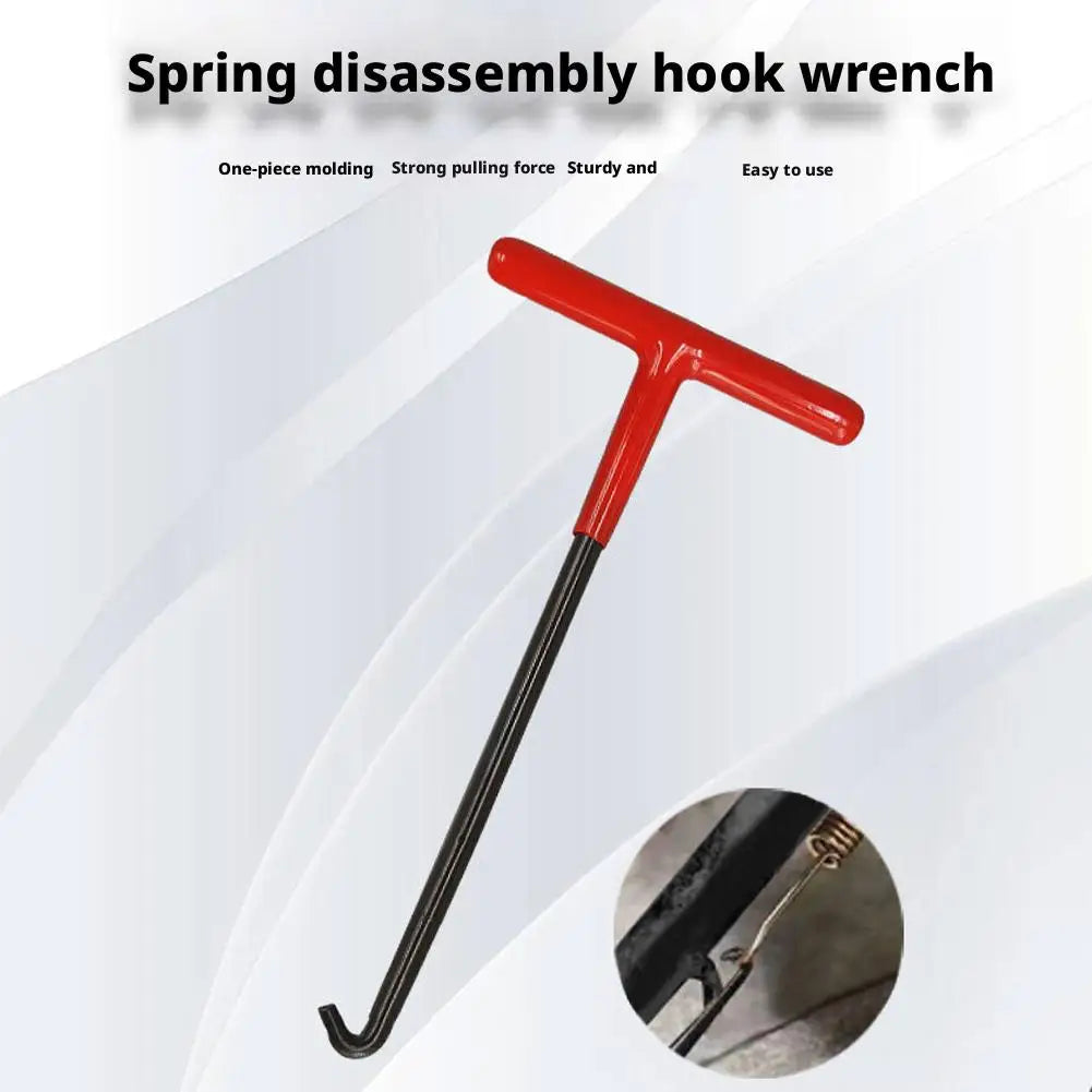 Professional Motorcycle Spring Hook Steel Tool for Exhaust Pipe Drum Brake Shoe Removal Long Handle Durable Thickened Pull Rod