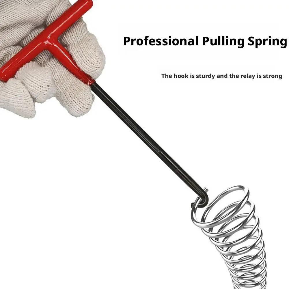 Professional Motorcycle Spring Hook Steel Tool for Exhaust Pipe Drum Brake Shoe Removal Long Handle Durable Thickened Pull Rod