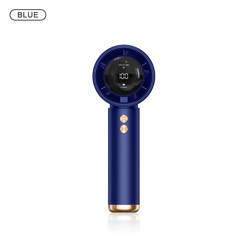 HOMEFISH Mini Handheld Fan USB Fast Charging Portable Air Calculating Fan Mute Highspeed Fan for Travel Outdoor Activities