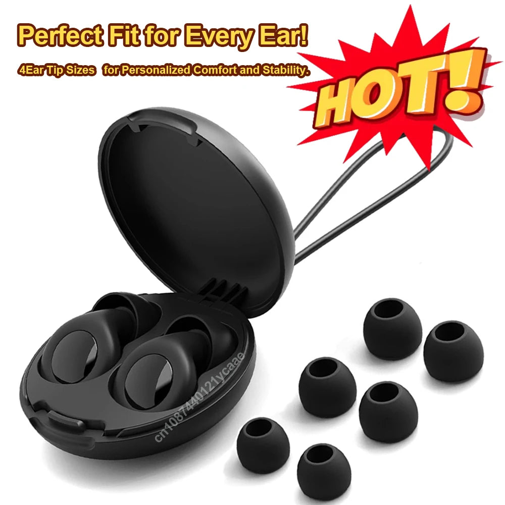 Quiet Ear Plugs for Sleeping Noise Reduction Super Soft Reusable Hearing Protection Anti noise earplugs for Concerts Travel Work