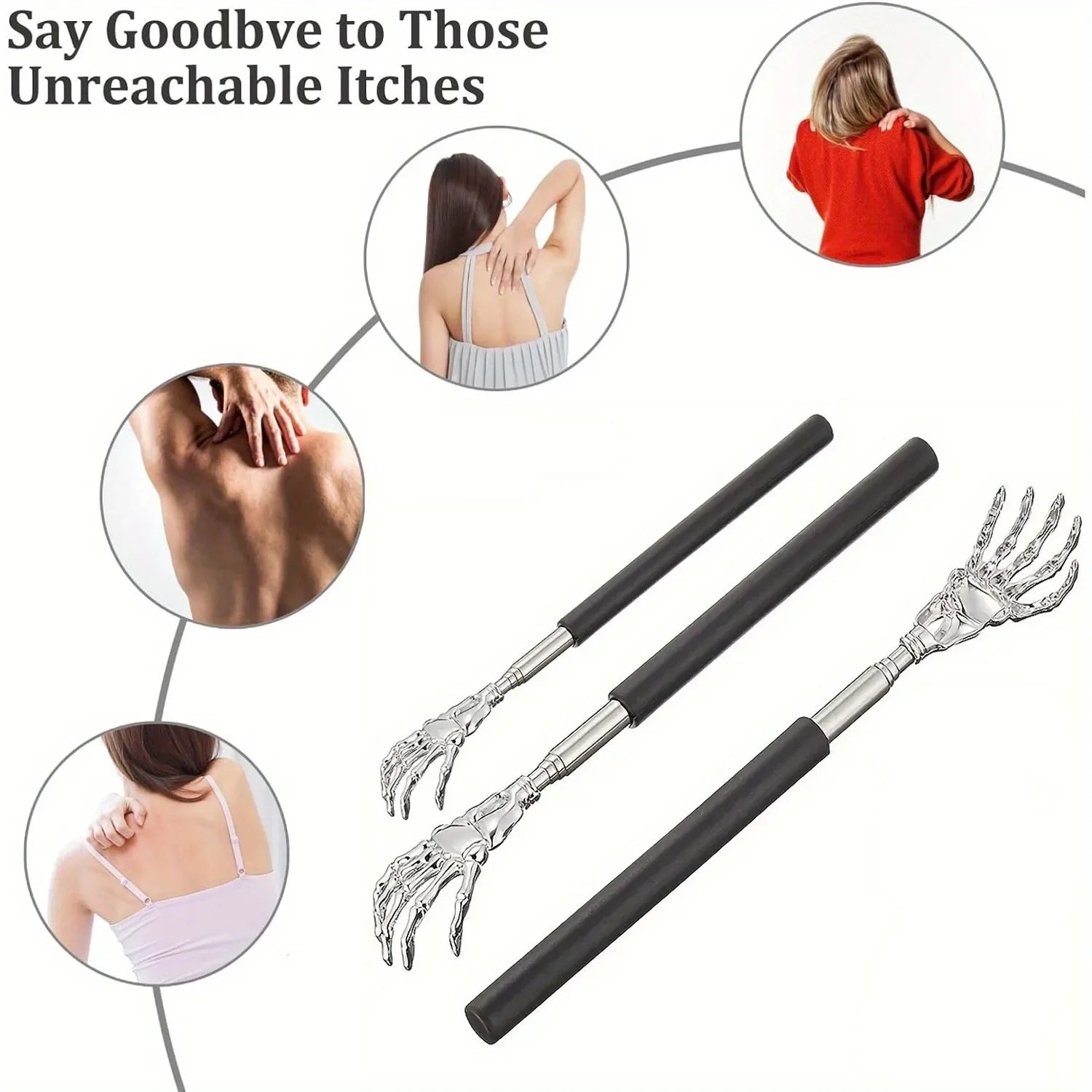 Telescopic Back Scratcher & Massager Tool