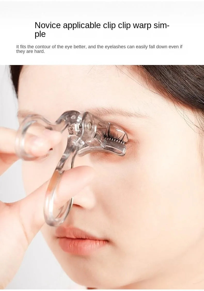 Dual-Type Eyelash Curler with Comb – Wide & Partial Clip Options, Waterproof, Long-Lasting, Natural Curl, Unisex Certified