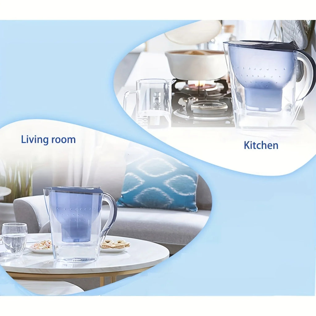 Household Filter Kettle with 3 Filter Device Alkaline Activated Carbon Water Purifier and Timer Clean Non-toxic Filter Wate 3.5L