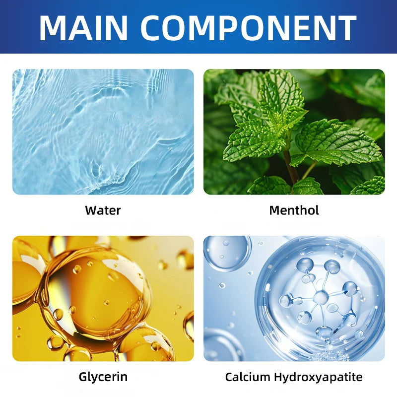 20% Hydroxyapatite Toothpaste for Deep Cleaning And Whitening Freshens Breath Gum Health Dental Plaque Removal